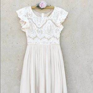 Girls joyfolie Macy dress in cream